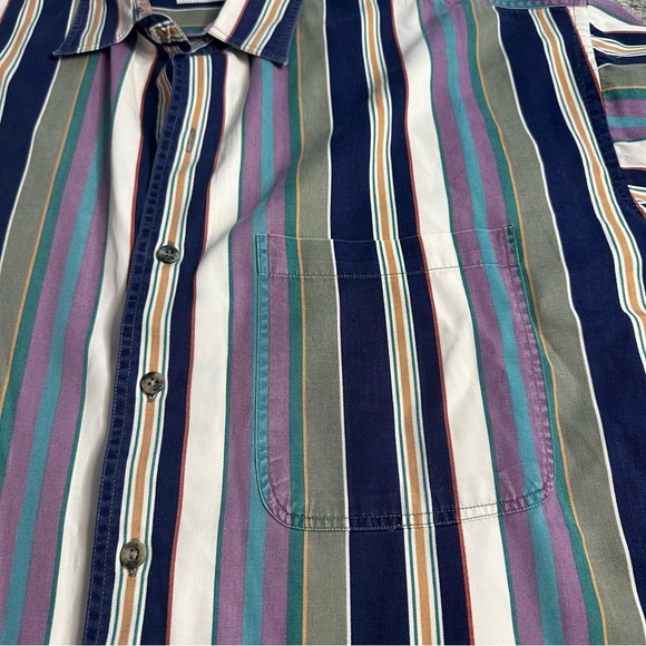 Gant Salty Dog Striped Poplin Button Down Grunge Y2K Shirt 90’s Vintage XL - Picture 4 of 10